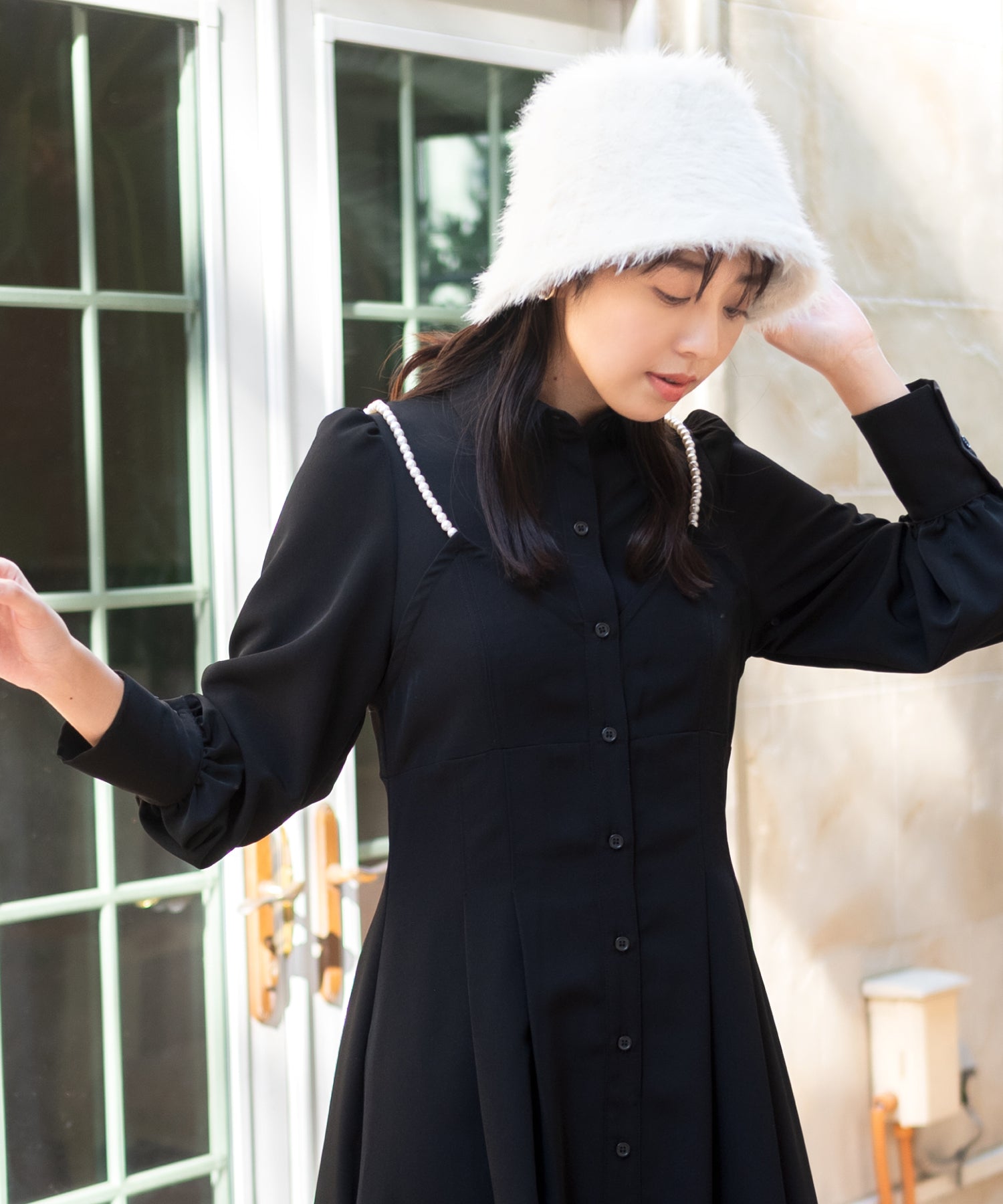 パールショルダーシャツワンピース/MM347417 – MISCH MASCH|31 Sons de