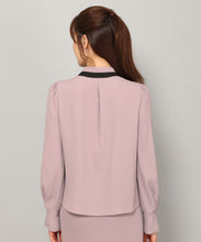 画像をギャラリービューアに読み込む, ハンマーサテン配色ボウタイブラウス/MM348101
