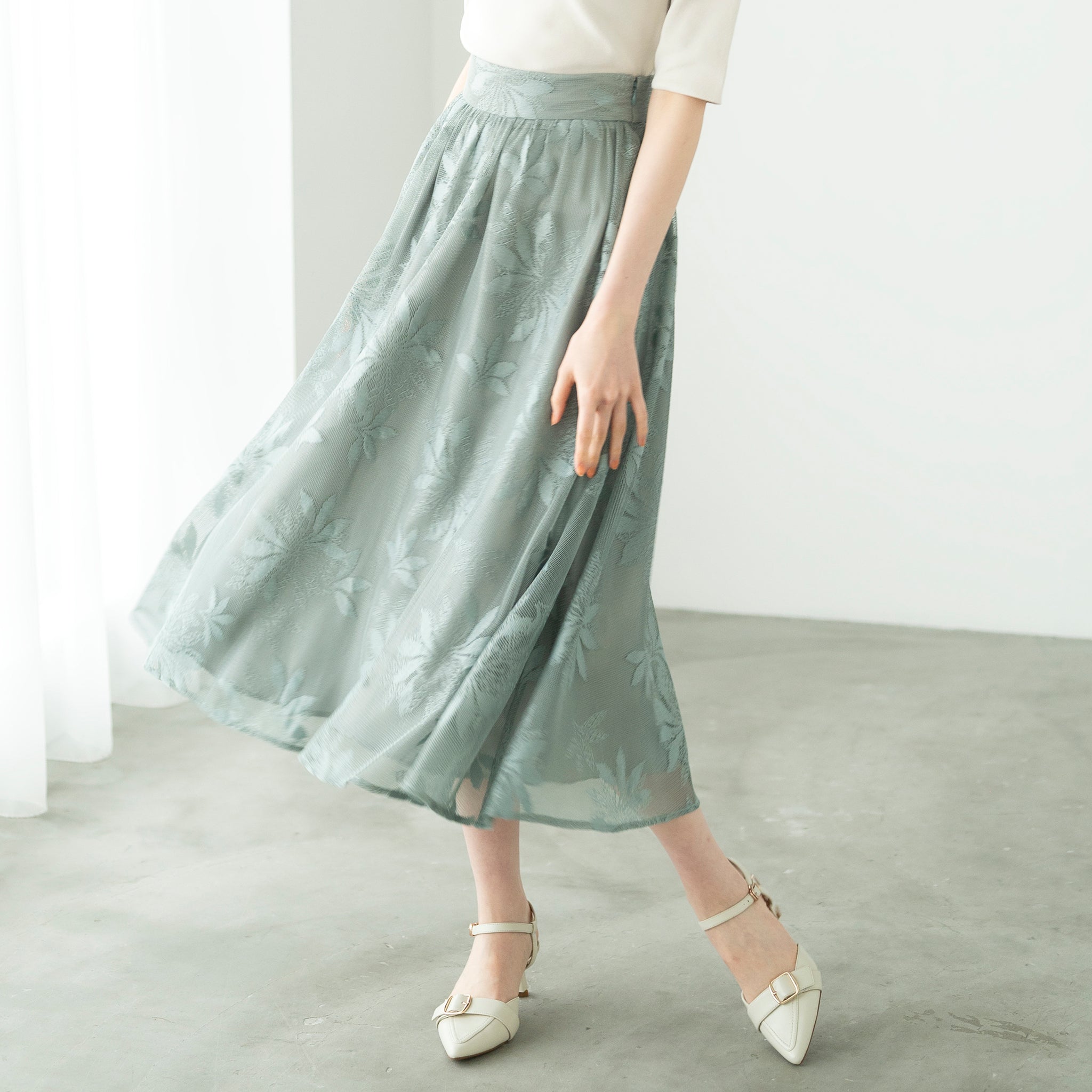 メッシュフラワーフレアスカート/MM417215 – MISCH MASCH|31 メッシュフラワーフレアスカート/MM417215 – MISCH MASCH|31