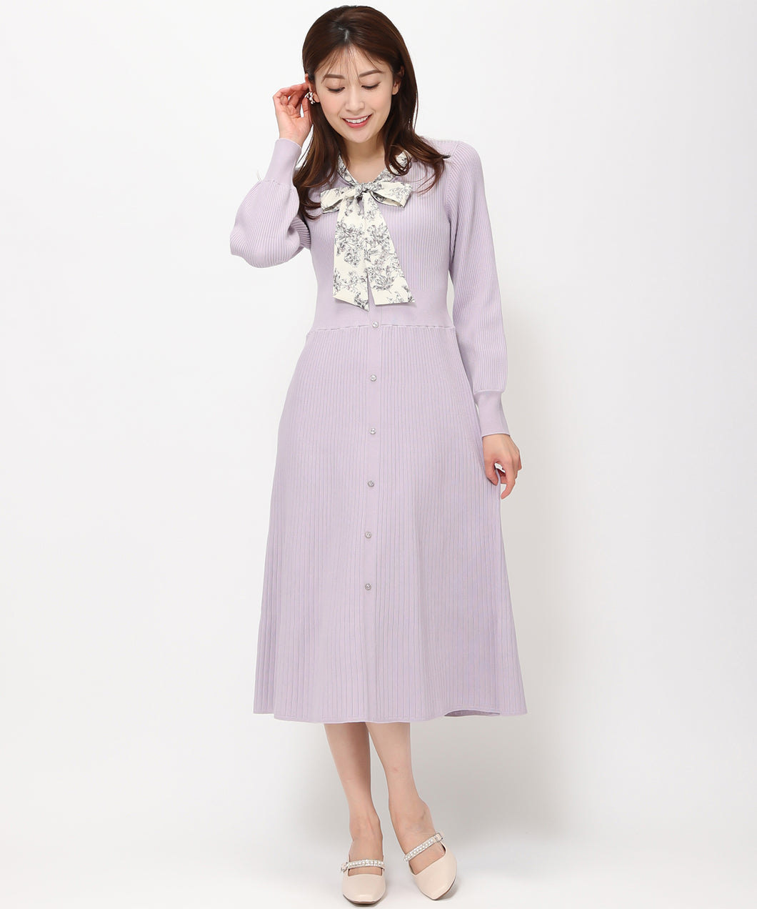 ジュイ柄ボウタイニットワンピース/MM417401 – MISCH MASCH|31 Sons de