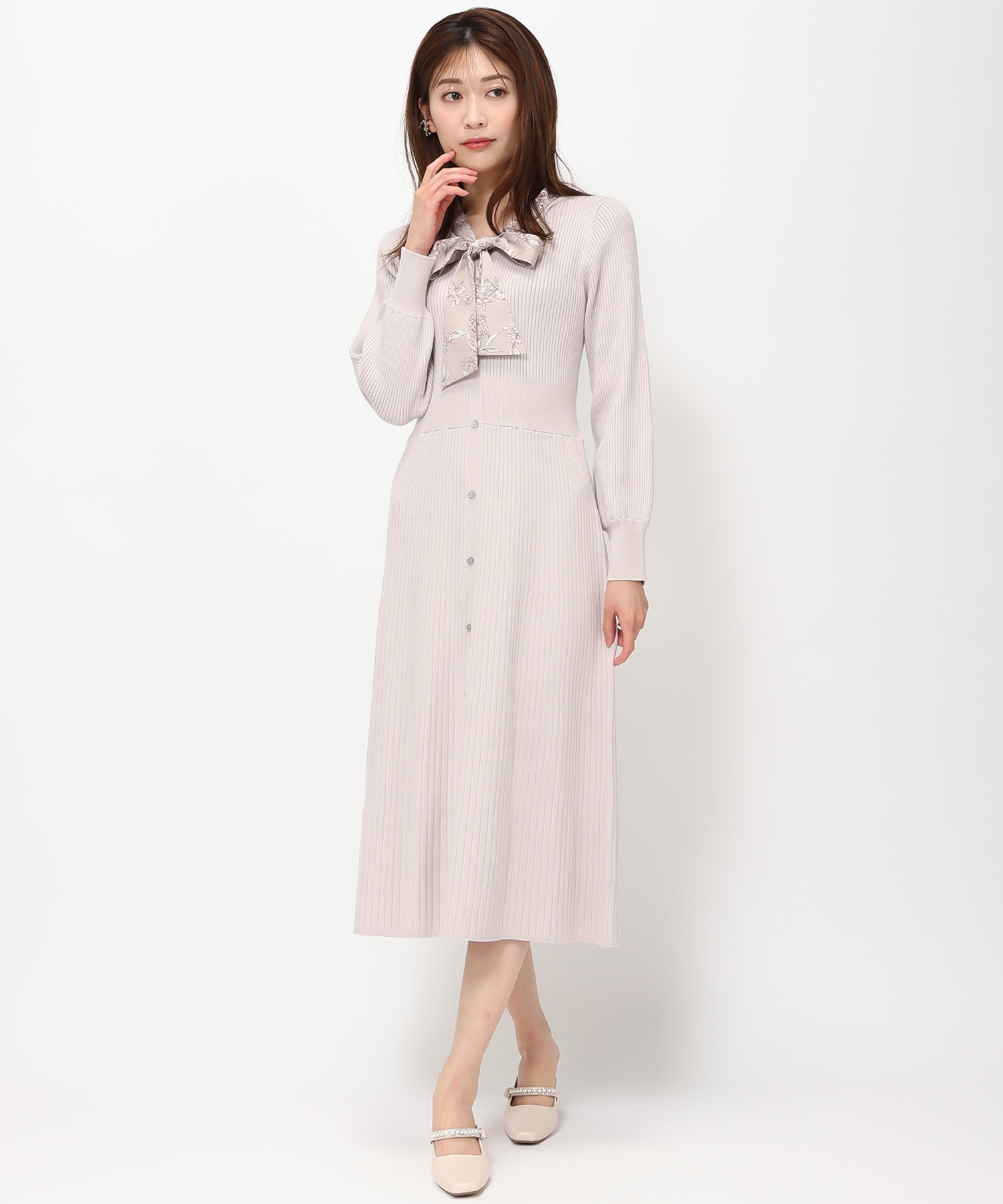 ジュイ柄ボウタイニットワンピース/MM417401 – MISCH MASCH|31 Sons de
