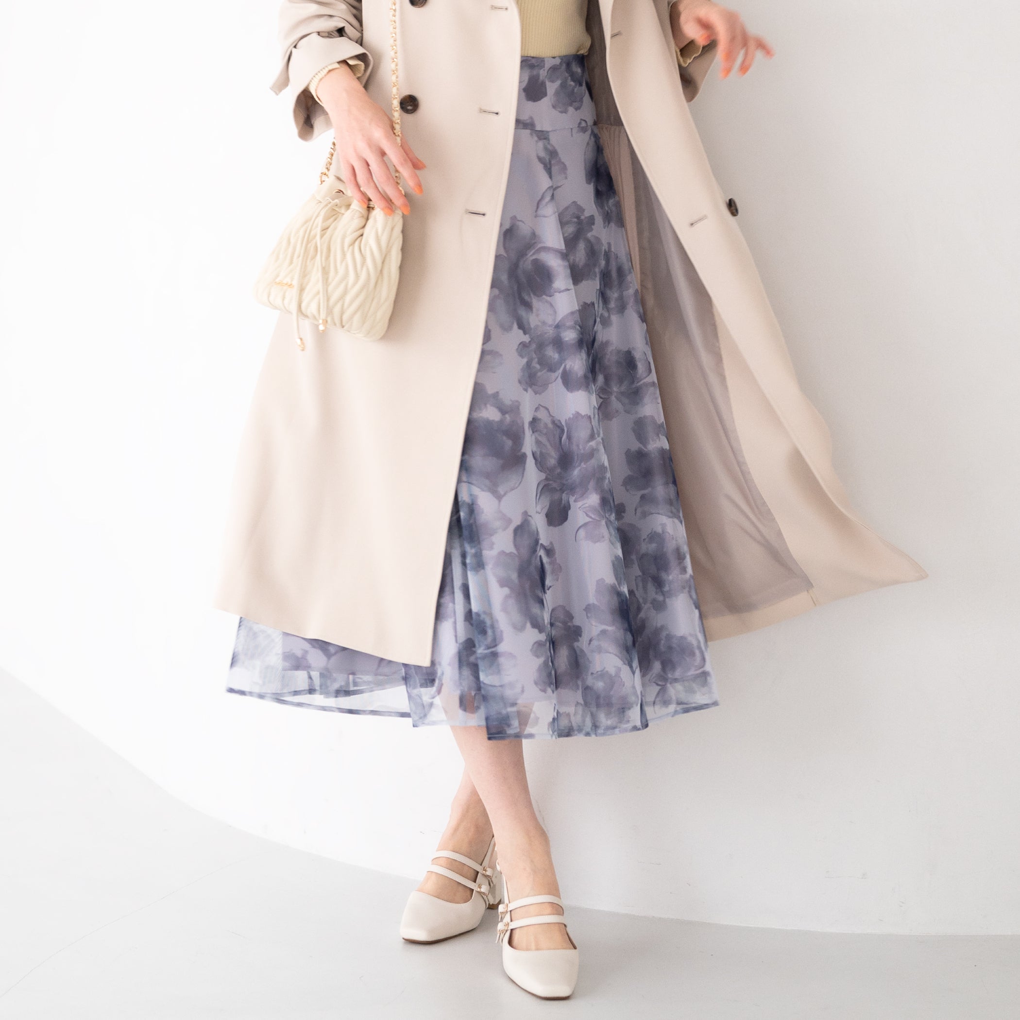 【期間限定価格】サイドプリーツトレンチコート/MM418602