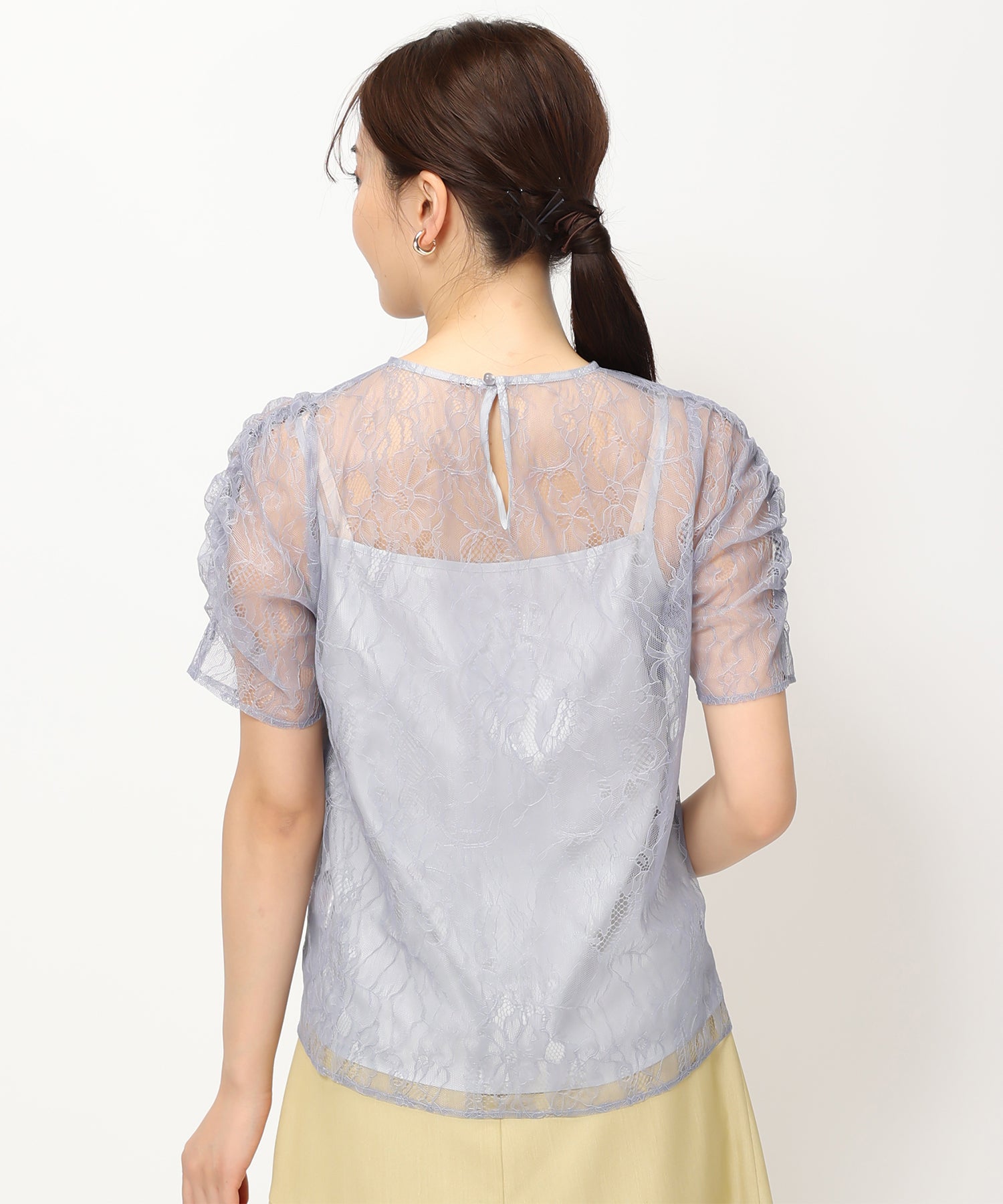 モール刺繍メッシュビスチェ（キャミソール）｜Unitage（ユニテージ 