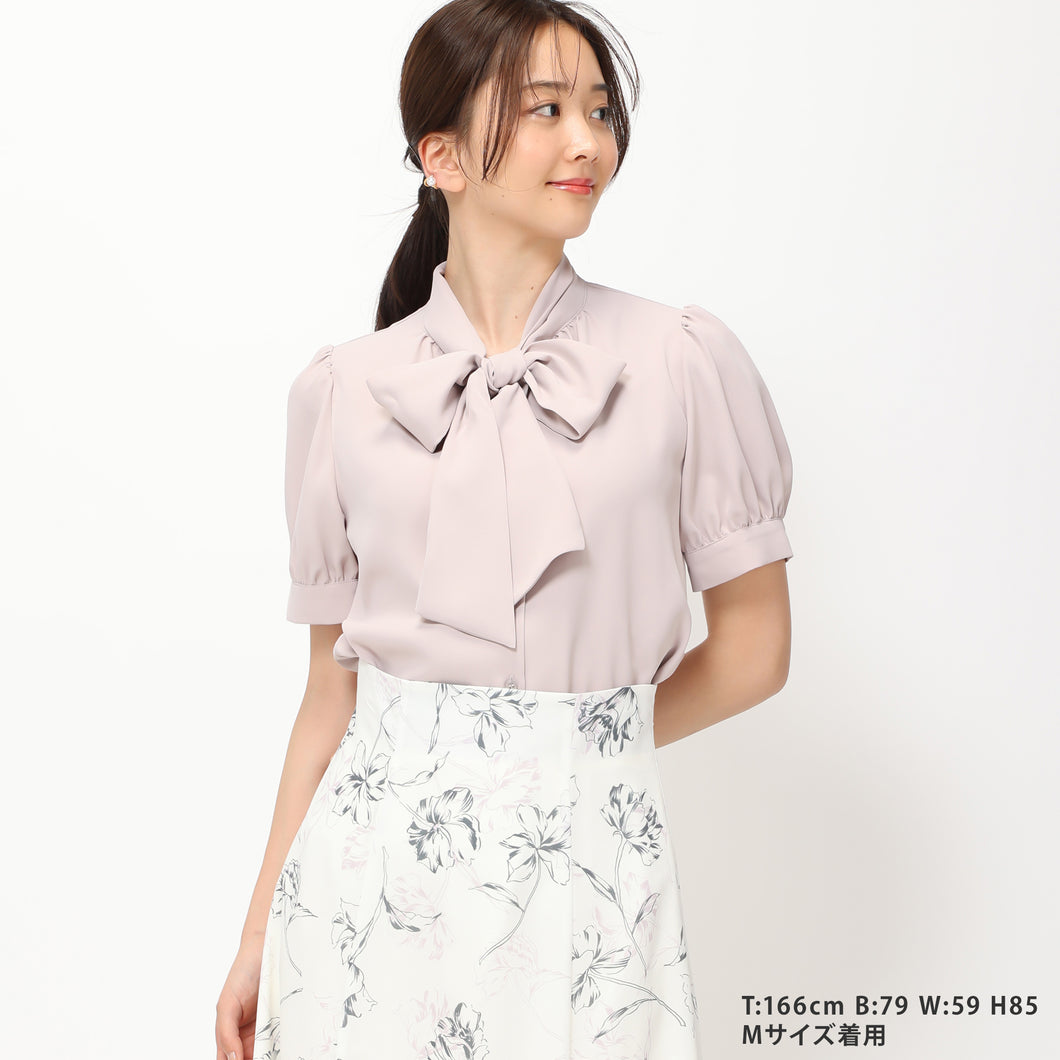 ボウタイ半袖ブラウス/MM428105
