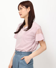 画像をギャラリービューアに読み込む, シアーフレア袖Tシャツ/MM428204

