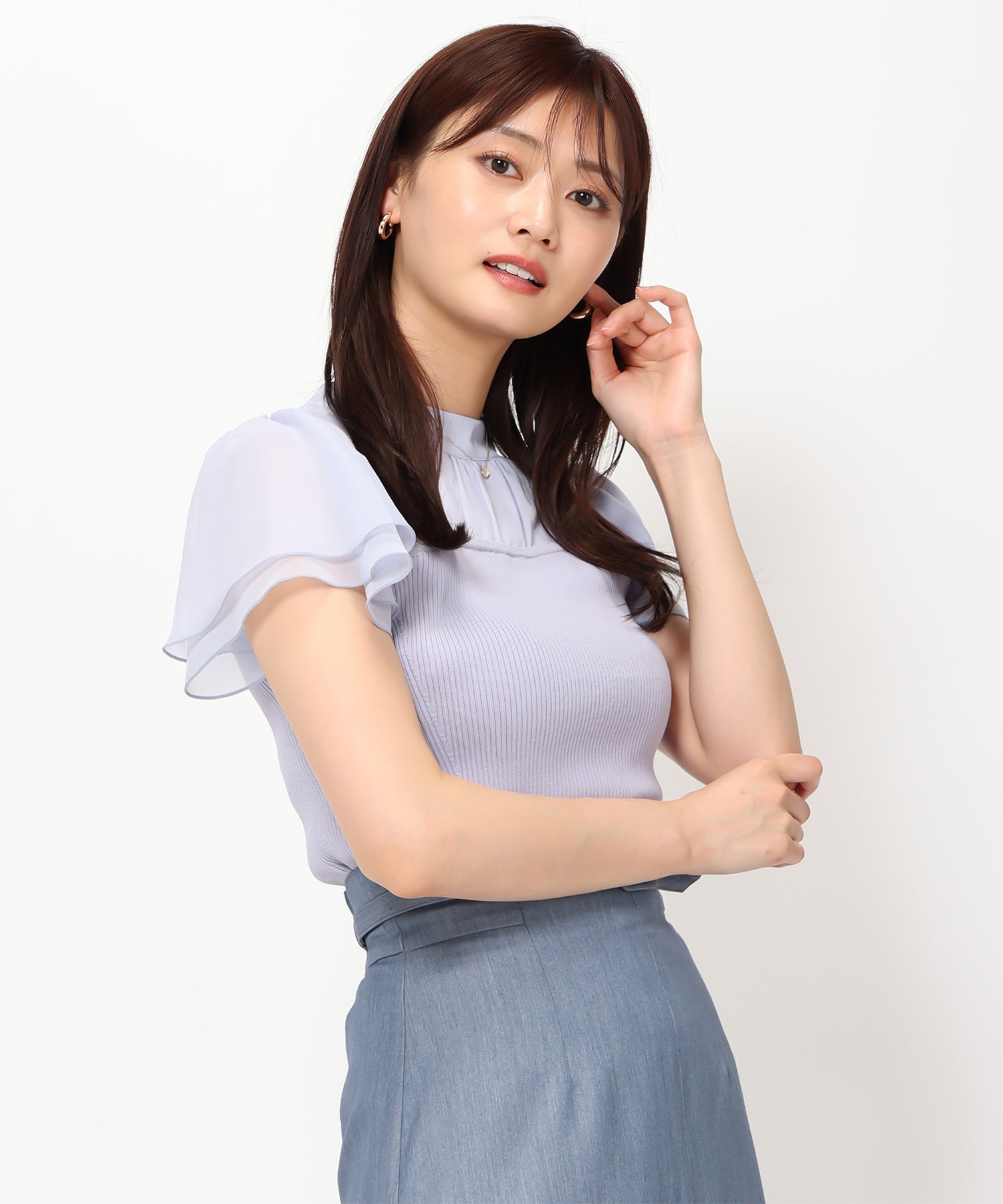 ソフトシフォン袖ビスチェニット/MM428306 – MISCH MASCH|31 ソフトシフォン袖ビスチェニット/MM428306 – MISCH MASCH|31