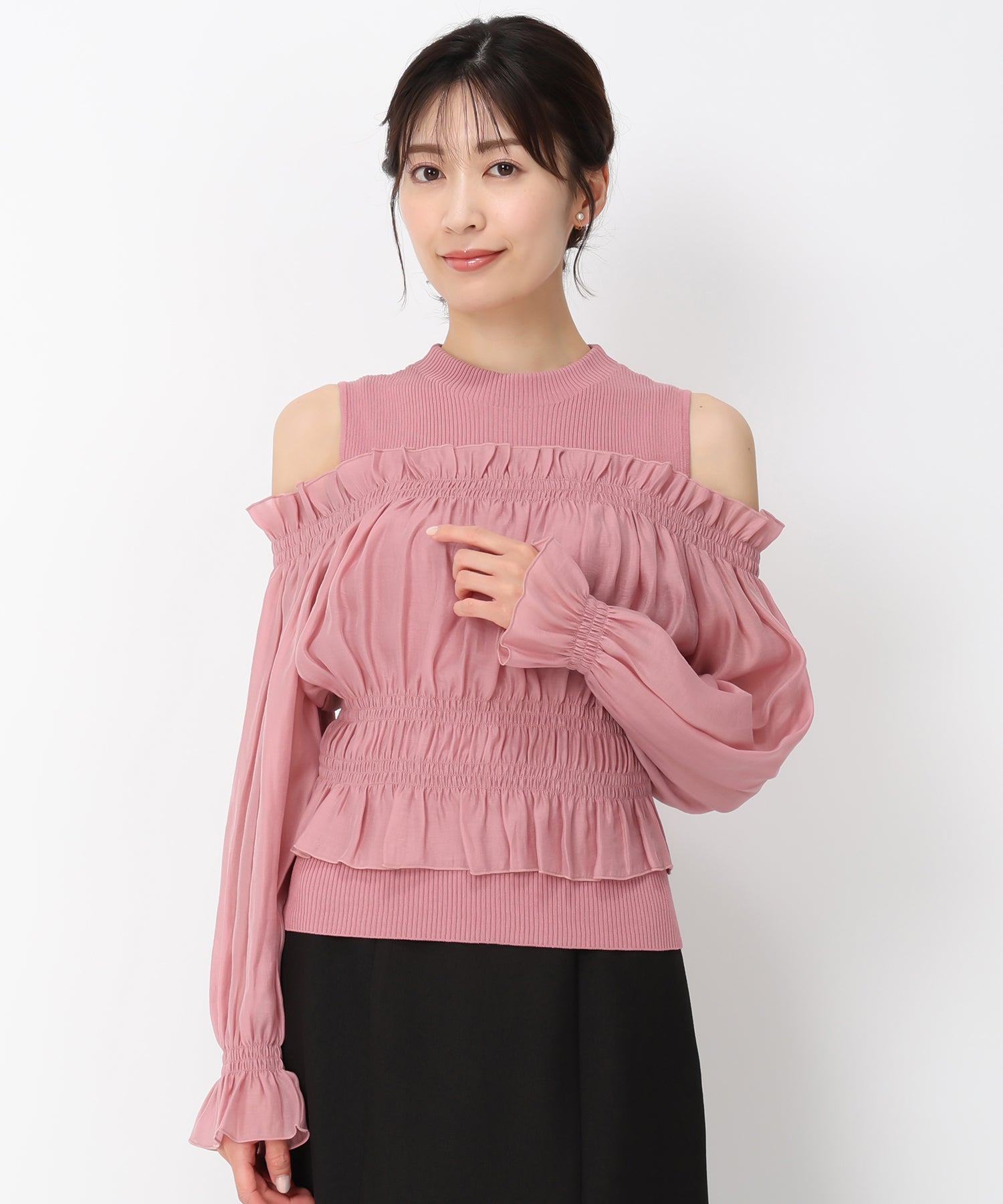 ギャザーオフショルドッキングニット/MM438312 – MISCH MASCH|31