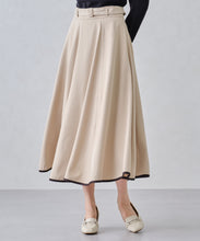 画像をギャラリービューアに読み込む, バイカラーフレアスカート/MM447215
