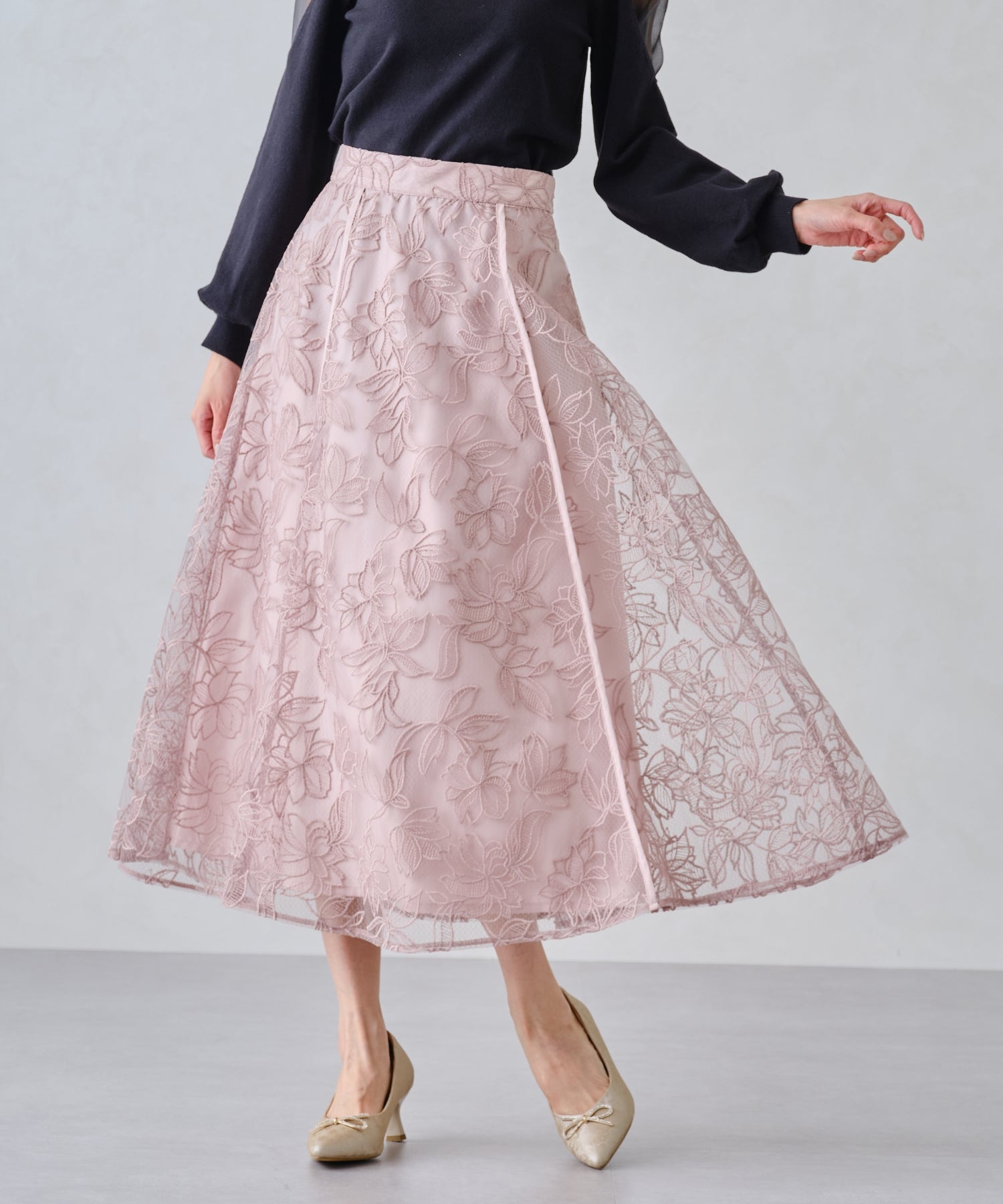 エンブロイダリーフレアスカート/MM447216 – MISCH MASCH|31 Sons de mode