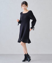画像をギャラリービューアに読み込む, 裾フリルミニニットワンピース/MM447417

