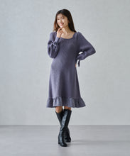 画像をギャラリービューアに読み込む, 裾フリルミニニットワンピース/MM447417
