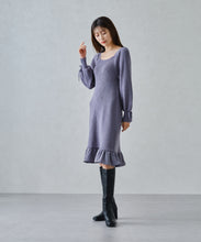 画像をギャラリービューアに読み込む, 裾フリルミニニットワンピース/MM447417
