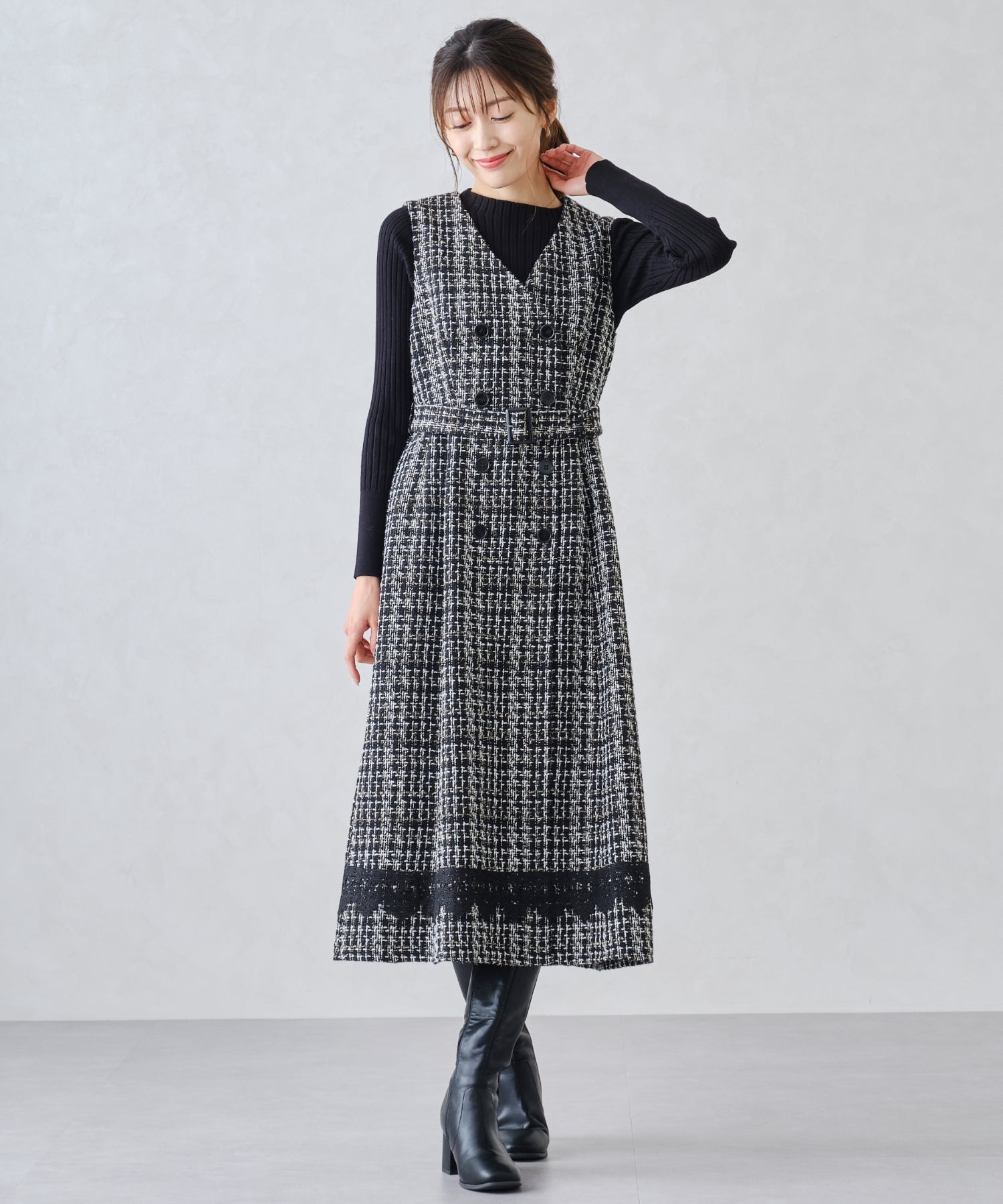 裾レースツイードジャンスカ/MM447421 – MISCH MASCH|31 Sons de mode