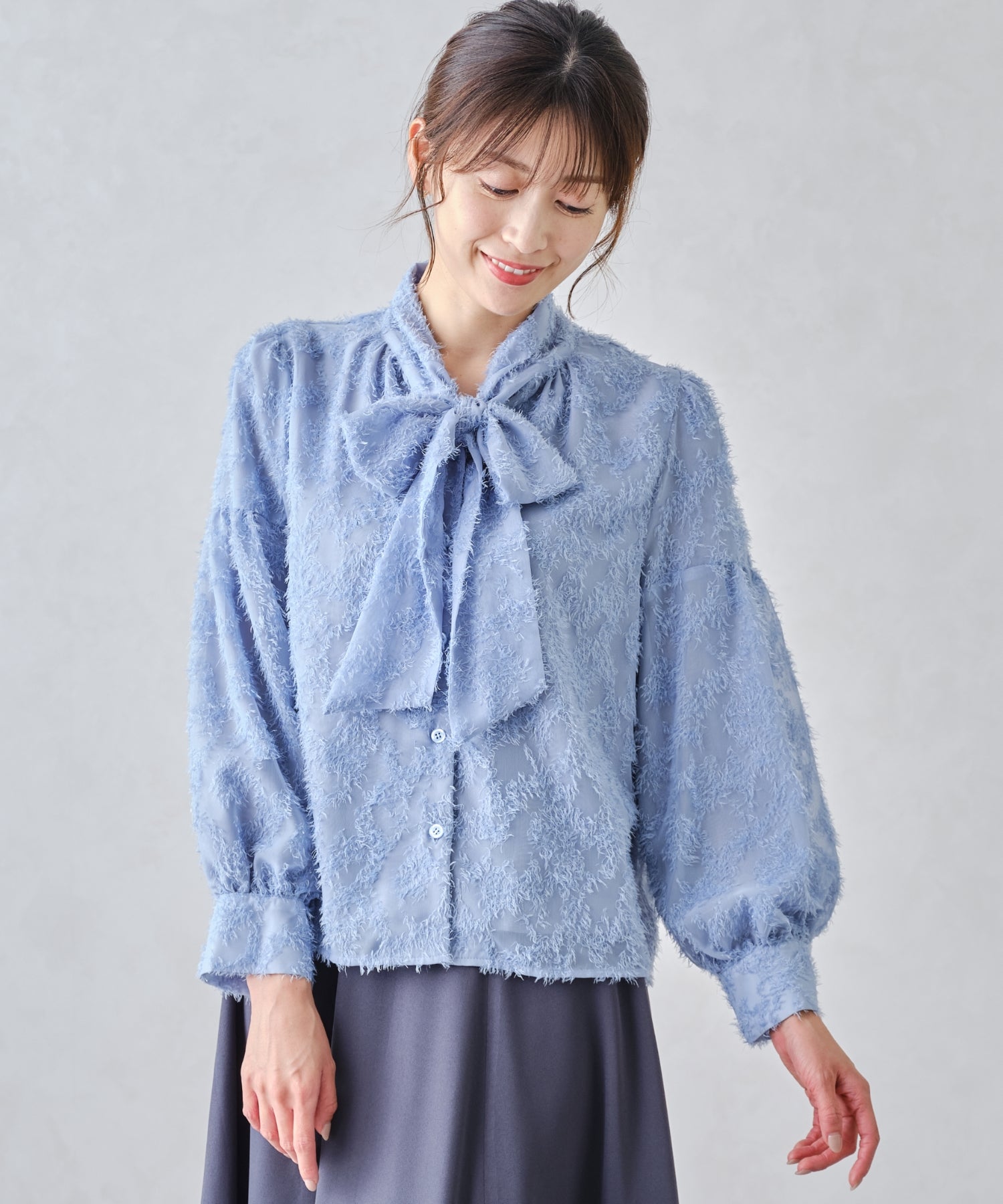 フリンジジャガードボウタイブラウス/MM448103 – MISCH MASCH|31 Sons