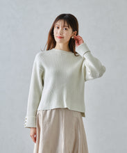 画像をギャラリービューアに読み込む, ラメリブパール袖ニット/MM448301
