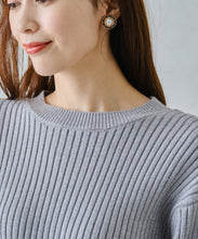 画像をギャラリービューアに読み込む, ラメリブパール袖ニット/MM448301
