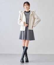 画像をギャラリービューアに読み込む, フードファー付きショートコート/MM448603
