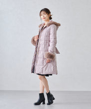 画像をギャラリービューアに読み込む, ファー付きフードロングダウン/MM448608
