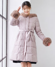 画像をギャラリービューアに読み込む, ファー付きフードロングダウン/MM448608
