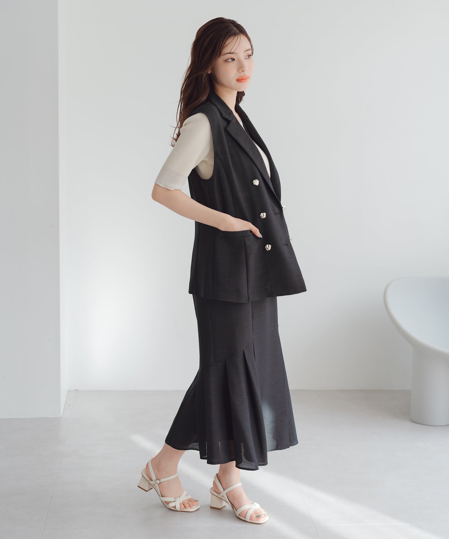 メッシュマーメイドスカート メッシュレースマーメイドスカート | PROPORTION BODY DRESSING