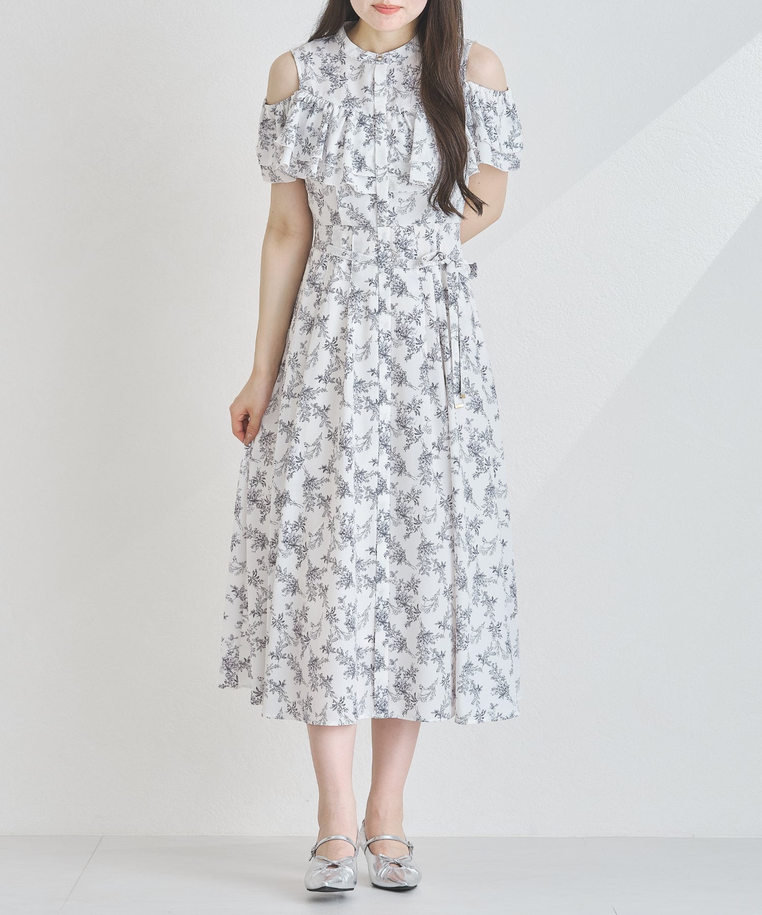 オープンショルダーラッフル2wayワンピース/MM527417 – MISCH