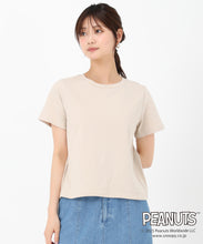 画像をギャラリービューアに読み込む, PEANUTSデザインバックプリントTシャツ/MM528207
