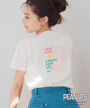 画像をギャラリービューアに読み込む, PEANUTSデザインバックプリントTシャツ/MM528207
