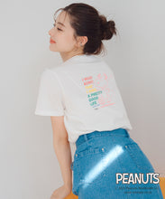 画像をギャラリービューアに読み込む, PEANUTSデザインバックプリントTシャツ/MM528207
