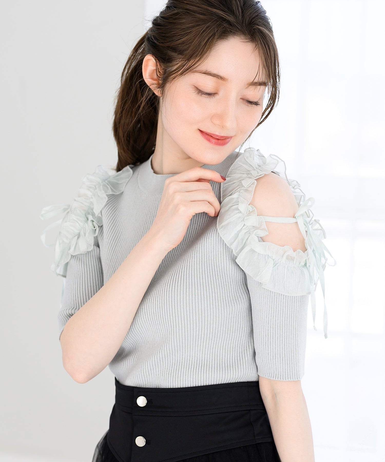 肩開きラッフルニット/MM528305 – MISCH MASCH|31 Sons de mode