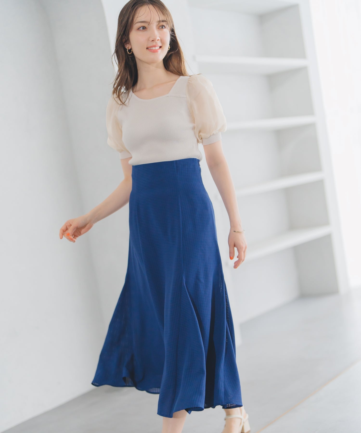 シアーパフ袖 ニット アシメリブシアー袖ニット/MM528316 – MISCH MASCH|31 Sons de mode