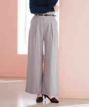 画像をギャラリービューアに読み込む, 合皮ベルト付きフリルタックワイドパンツ/MM537303
