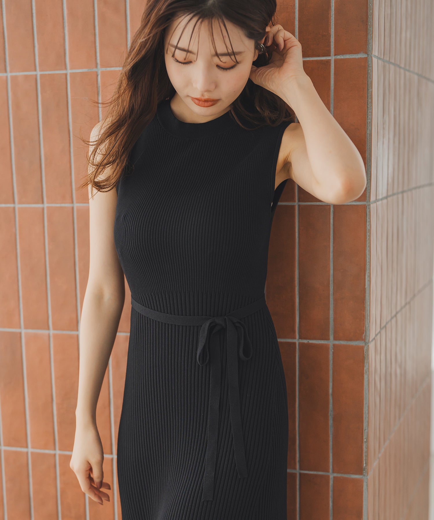 MARS ジュエルワンピース セミフレアリブニットワンピース/MM537405 – MISCH MASCH|31
