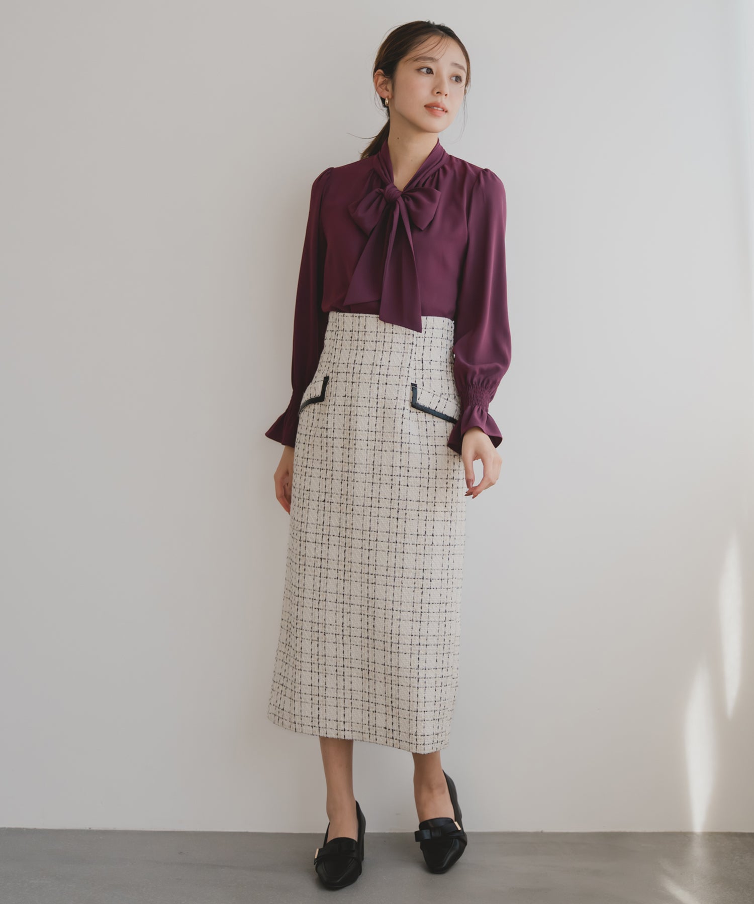 ツイードチェックタイトスカート/MM547204 – MISCH MASCH|31 Sons de mode