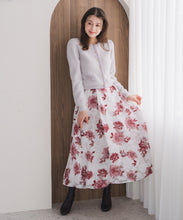 画像をギャラリービューアに読み込む, 【WEB限定予約販売/11月中旬発売予定】水彩フラワーカットジャガードスカート/MM547213
