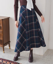 画像をギャラリービューアに読み込む, ロービングチェックAラインミディスカート/MM547215
