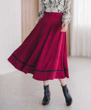 画像をギャラリービューアに読み込む, 裾配色フレアスカート/MM547218
