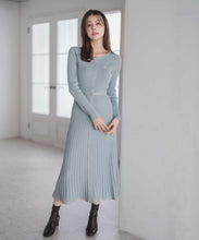 画像をギャラリービューアに読み込む, ラメ配色ニットワンピース/MM547404
