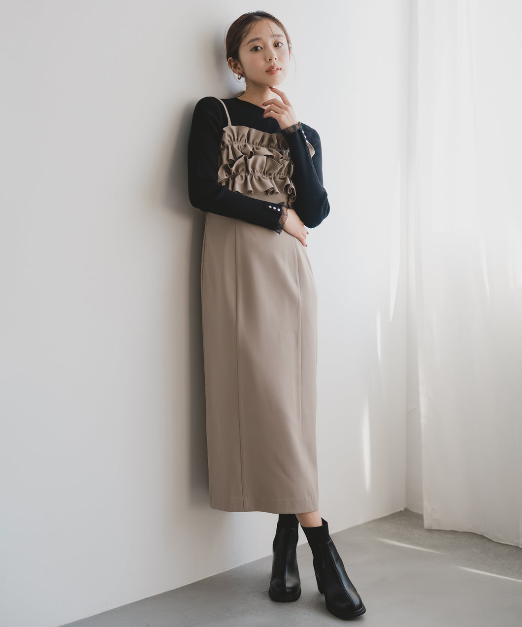 ダブルフリルキャミワンピース/MM547407