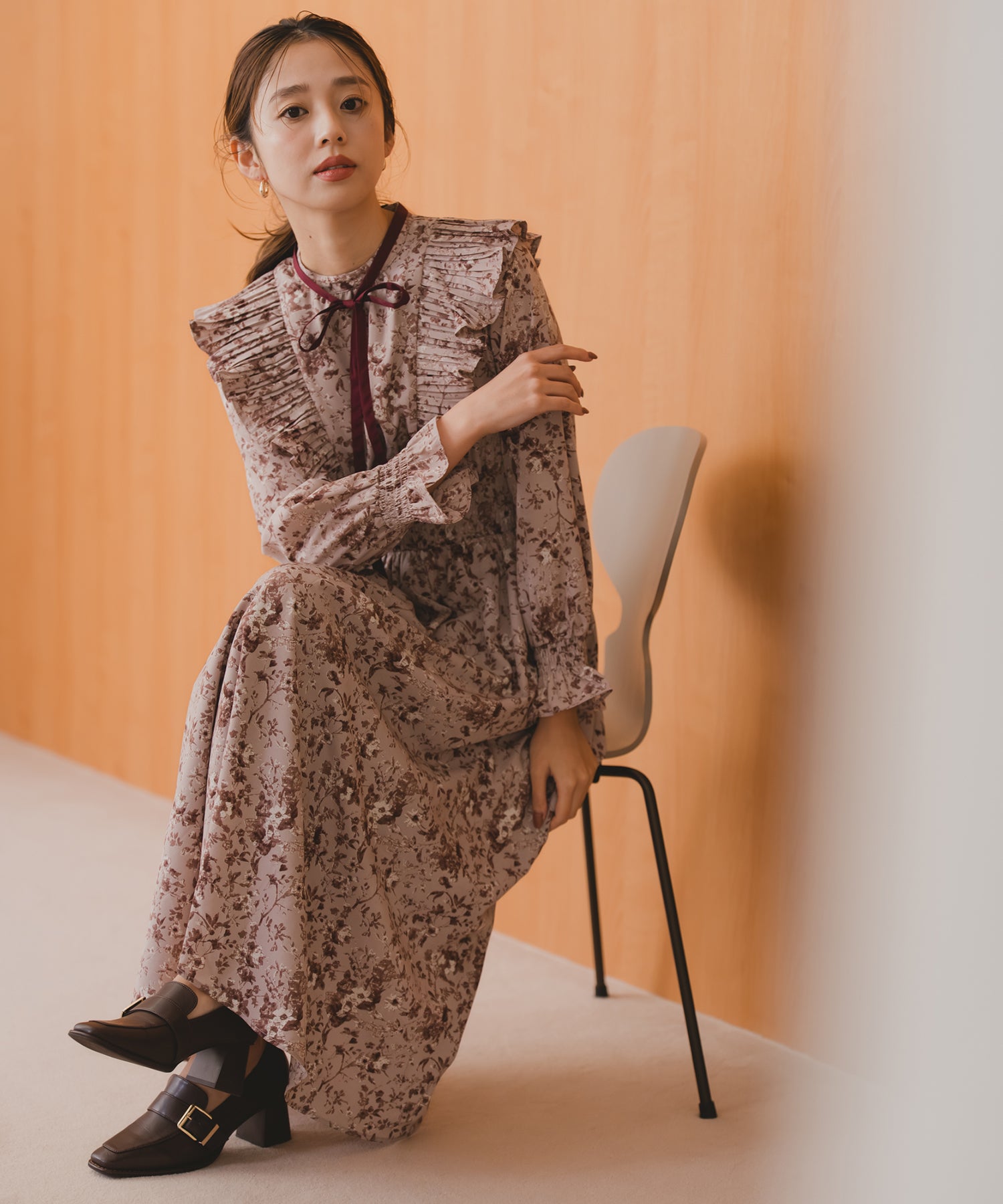 プリーツフリルフラワーワンピース/MM547409 – MISCH MASCH|31 Sons de