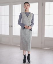 画像をギャラリービューアに読み込む, ラメ配色フレア袖ハイネックニット/MM548308
