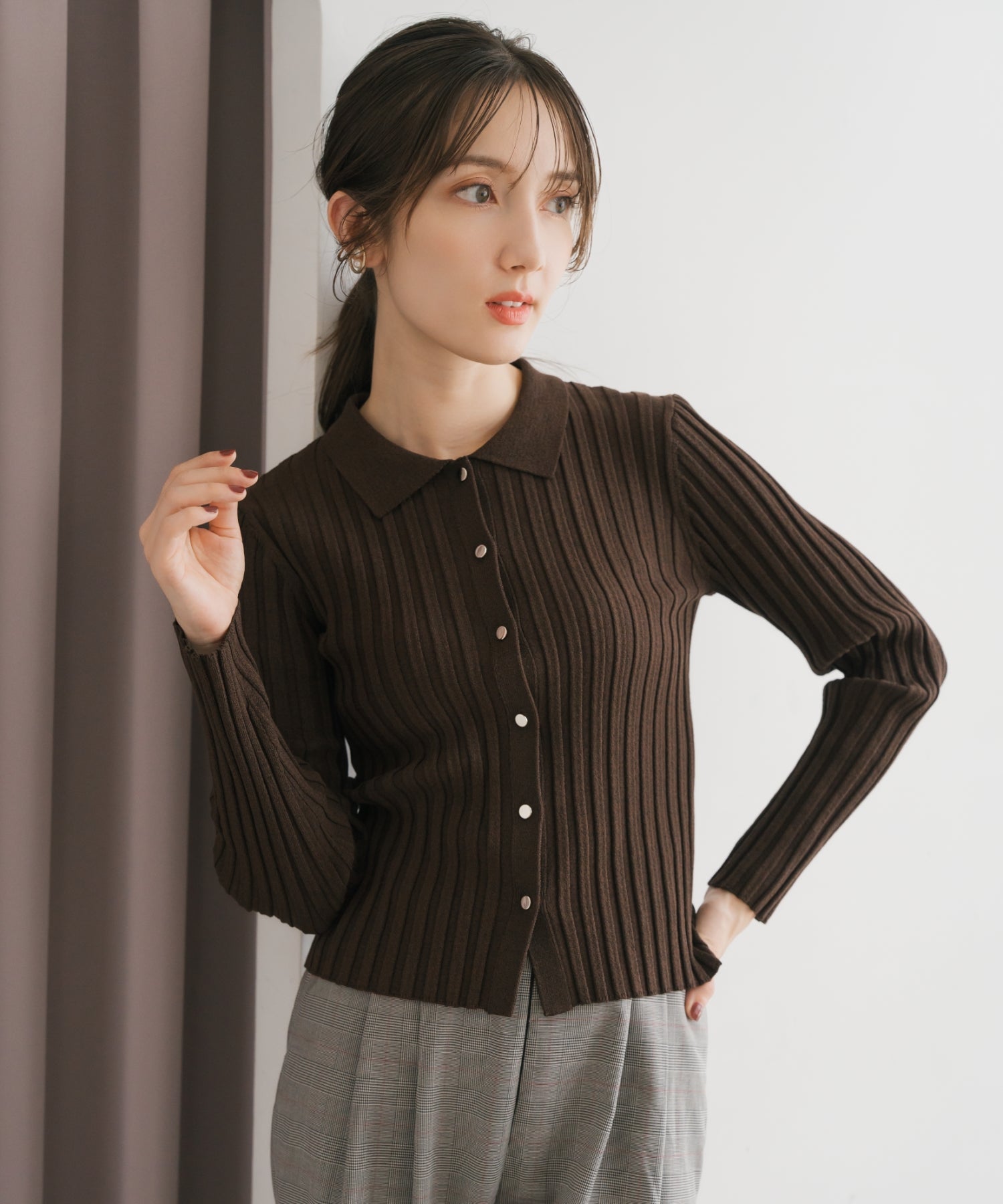 ポロ襟長袖リブニット/MM548304 – MISCH MASCH|31 Sons de mode