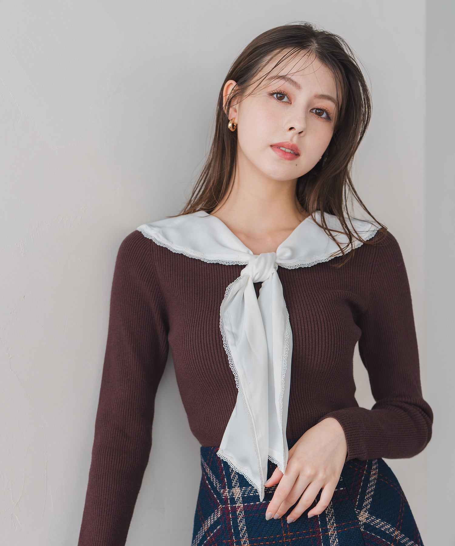 ヒステリックグラマー　セーラーカラー　ラメ　ニット　〜90s ヒステリックグラマー セーラーカラー ラメ ニット 〜90s