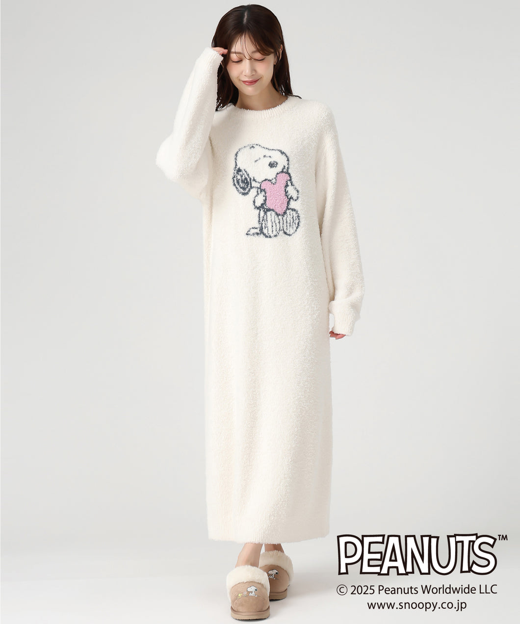 【WEB限定予約販売/10月下旬発売予定】PEANUTSデザインルームウェアワンピース/MM548901
