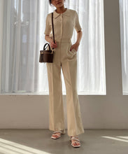 画像をギャラリービューアに読み込む, 【再入荷】【WEB限定アイテム】フレアカットタックパンツ/MM557304
