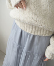画像をギャラリービューアに読み込む, WEB限定　ニット×チュールスカートセットアップ/MM557408
