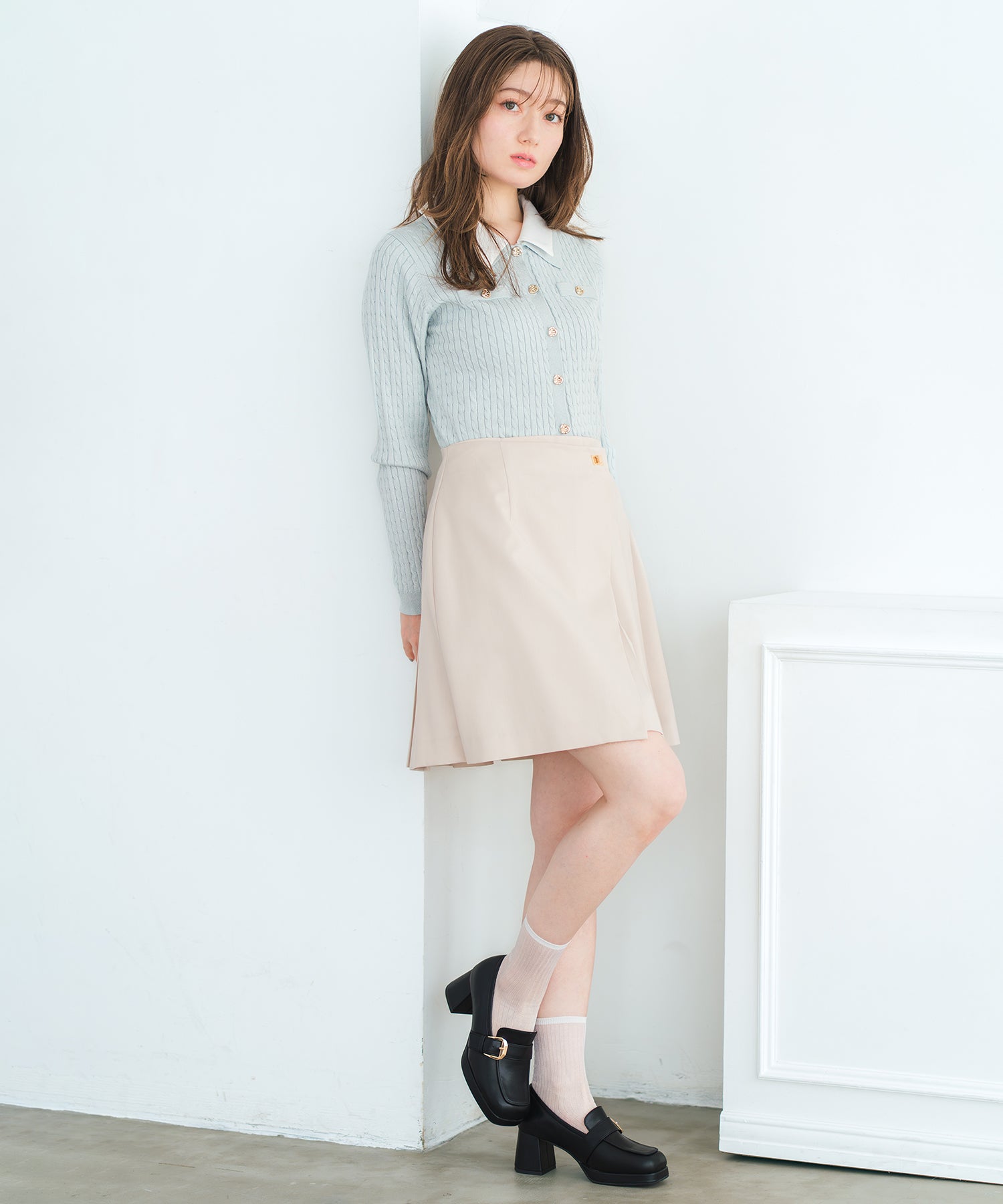 ラップタックプリーツミニスカート/MM617206 – MISCH MASCH|31 Sons de