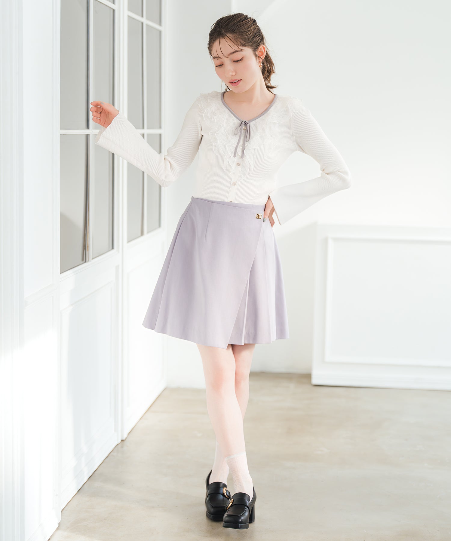 ラップタックプリーツミニスカート/MM617206 – MISCH MASCH|31 Sons de
