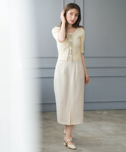 画像をギャラリービューアに読み込む, ポケット配色ベルト付きタイトスカート/MM617211
