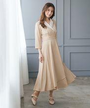 画像をギャラリービューアに読み込む, ダブルカラーラップワンピース/MM617408
