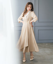 画像をギャラリービューアに読み込む, ダブルカラーラップワンピース/MM617408
